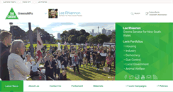 Desktop Screenshot of lee-rhiannon.greensmps.org.au
